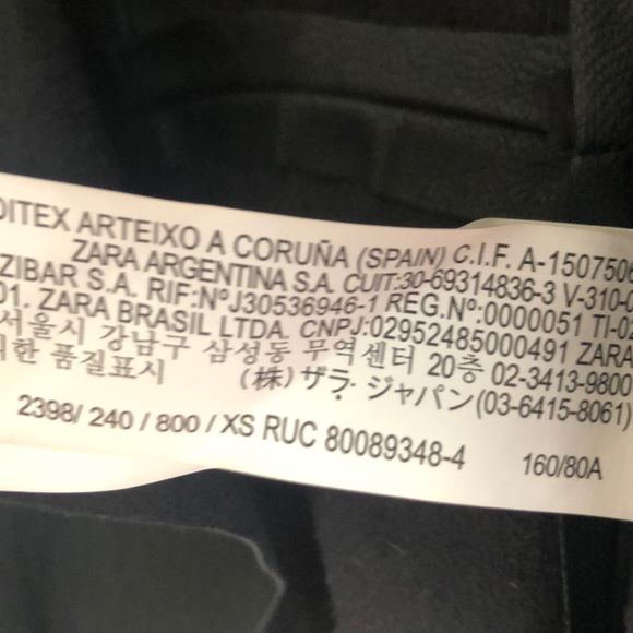 Zara Faux Leather Jacket. Size XS - Picture 3 of 4